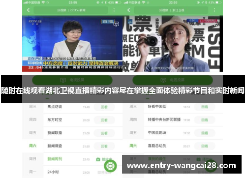 随时在线观看湖北卫视直播精彩内容尽在掌握全面体验精彩节目和实时新闻